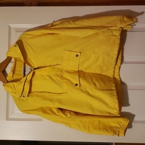 Classic yellow raincoat